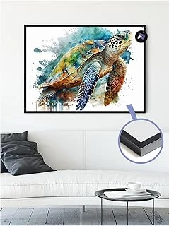 Postermanya (Pster21154) Caretta Kaplumbağa Süzülüşü Hayvan Çerçeveli Tablo - Çerçeveli Poster 40 X 50 ürün görseli 1