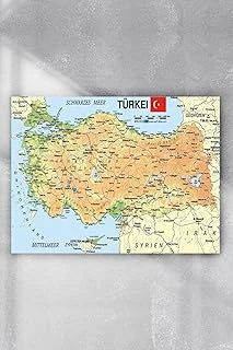 Postermanya (Pster9138) Türkiye Haritası Eğitim Posteri 4 (90X130Cm) ürün görseli 1