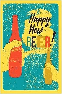 Dekolia Kuşe Kağıt Duvar Posteri Happy New Beer Drtr0032 ürün görseli 1