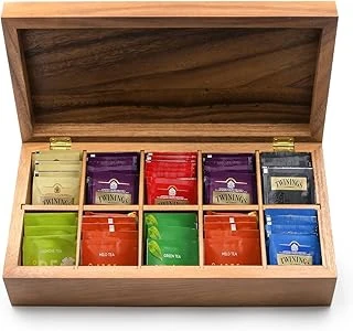 Ironwood Gourmet Dikdörtgen Vauxhall Çift Çay Kutusu, Akasya Ağacı ürün görseli 1