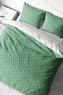 Monohome%100 Pamuk Saten Çift Kişilik Nevresim Takımı Green Pattern, Monohome36928 ürün görseli 1