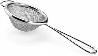 Paslanmaz Çelik Çay Süzgeci – İnce Tel Örgü Bitki Çayı Türk Çayı Süzgeci, Ergonomik Saplı, 5 Cm Filtre Çapı ürün görseli 1