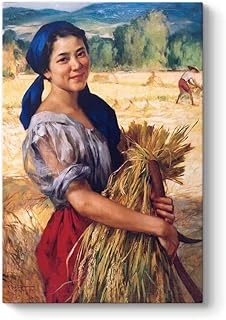Fernando Amorsolo - Palay Maiden Tablosu 60 X 90 ürün görseli 1