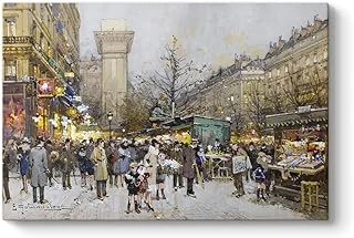 Tabloshop Eugene Galien Laloue - Paris Kanvas Tablo 100 X 70 ürün görseli 1