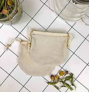 Yofu Yoga And Food 2 Adet Demlik Yıkanabilir Kumaş Çay Kesesi - Organik, Ekolojik,%100 Ham Ağartılmamış Ham Pamuk (Demlik Boy) ürün görseli 1