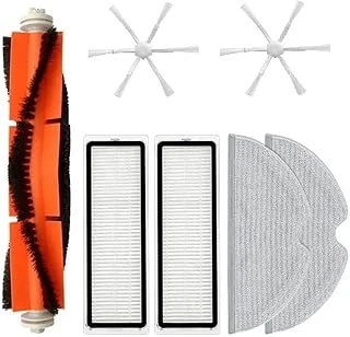 Mi Vacuum Mop 1C,Vacuum Mop 2C,Vacuum Mop 2+ 3D,Dreama F9 Ile Uyumlu 6 Kollu Yan Fırçalı Hepa Filtre,Fırça Yedek Parça Beyaz 7 Li Yenileme Seti ürün görseli 1