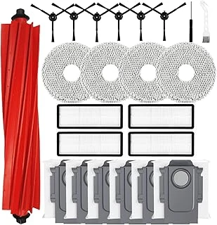 Qrevo Pro/Qrevo S/Qrevo Maxv Için 23 Adet Aksesuar, 1 Ana Fırça, 6 Toz Torbası, 4 Silme Bezi, 4 Filtre, 6 Yan Fırça, 1 Temizleme Fırçası, 1 Tornavida ürün görseli 1