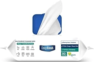 Deep Fresh Deepfresh İz Bırakmaz Yüzey Temizleme Havlusu, Beyaz Sabun Kokulu (100 Yaprak) ürün görseli 1