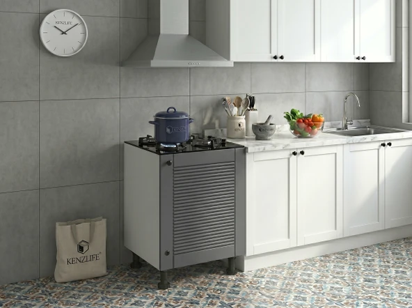 Kenzlife membran ocak dolabı kamuran gribyz panjur 85*60*56 mebran kapak suntalam gövde arkalıksız ürün görseli 1