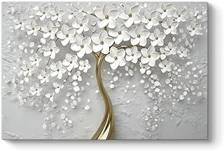 Tabloshop Beyaz Gelincik Kanvas Tablo 140 X 100 ürün görseli 1