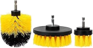 Kanji 3'Lü Matkap Ucu Temizleme Fırça Seti – Banyo, Küvet, Duşakabin, Araba Jant Koltuk Temizliği Için Renkli Fırçalar, Kompakt Boyut ürün görseli 1