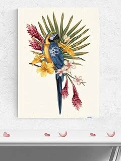 Postermanya (Pster1594) Papağan Çiçekler Hayvan Poster - Afiş - Dekoratif Duvar Posteri 40 X 50 ürün görseli 1