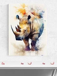 Postermanya (Pster1126) Gergedan Öfkesi Hayvan Poster - Afiş - Dekoratif Duvar Posteri 30 X 40 ürün görseli 1