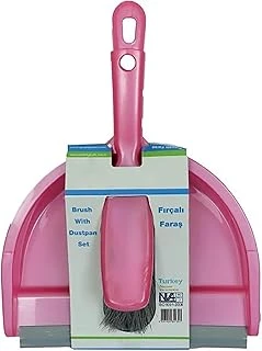 Promosyonca Faraş Seti, Uç Kısmı Silikon, (Kürek Fırça) (Pembe) ürün görseli 1