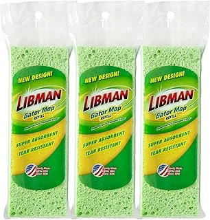 Libman Paspas, Dolum Paketi, 3 Adet Gator Mop Yedek Doldurucu, Selüloz, Yeşil, 20 Cm Sünger, 3 ürün görseli 1