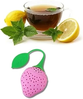 Arvale Çay Süzgeci Silikon Çilek Şekilli Bitki Çayı Demleme Aparatı ürün görseli 1