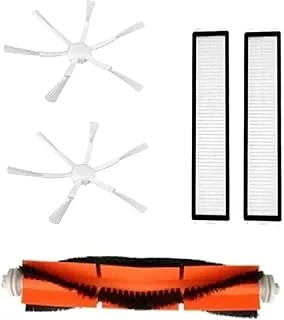 Beyaz Dreame Vacuum Mop D9 D9 Dreame Bot L10 Dreame L10 2 Adet 6 Kollu Yan Fırça,1 Adet Ana Fırça,2 Adet Hepa Filtre Yedek Parça Seti Dreame Vacuum Mop D9/D9Max L10/L10 Ile Uyumlu ürün görseli 1