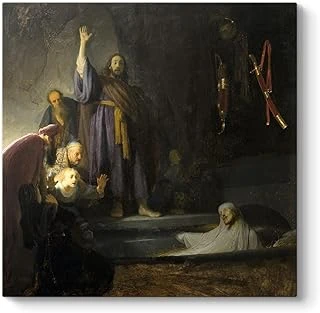 Rembrandt - Lazarus'Un Yükselişi Tablosu 90 X 90 ürün görseli 1