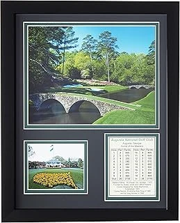 Augusta National Golf Course 27,9 X 35,6 Cm Çerçeveli Fotoğraf Collage Efsaneler Kalıp Asla, Inc. ürün görseli 1