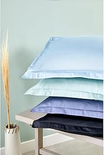 Linens Mix&Match Pamuk Saten 2'Li Volanlı Yastık Kılıfı Seti İndigo ürün görseli 1