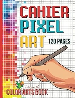Independently Published Cahier De Pixel Art: Cahier De Dessin Vierge À Petits Carreaux, Parfait Pour La Pratique Du Pixel Pour Enfants Et Adultes | A4 Grande Taille ürün görseli 1