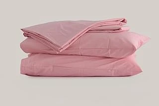 Sleeptown Celia Pamuk Yıkanabilir Mevsimlik Otel Nevresimi Tek Kişilik Nevresim 160X220 Pudra ürün görseli 1