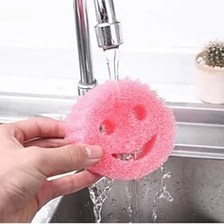 Qullex Çift Taraflı Ovma Çizilmez Temizleyiciler, Mutfak Banyo Temizliği Için Gülen Yüz Süngerleri, Bulaşık Makinesi, Flextexture Ev ürün görseli 1