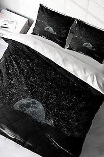 Monohome King Size Dark Moon 3D Pamuk Saten Çift Kişilik Nevresim Takımı, Monohome3367 ürün görseli 1