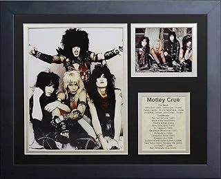Efsaneler Ölüm Asla Motley Crue Çerçeveli Fotoğraf Kolajı, 35,6 Cm ürün görseli 1