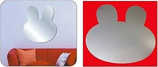 Bosphorus Aynalı Duvar Süsü (Sticker) Tavşan Şekilli ürün görseli 1