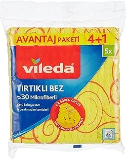 Vileda Temizlik Bezi, Novolon, Kir Söken Cepler, 4+1'Li Avantaj Paket ürün görseli 1