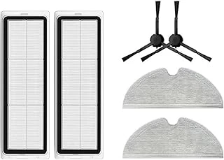 Siyah Mi Vacuum Mop 2+3D,Vacuum Mop 1C,Vacuum Mop 2C Ile Uyumlu 2 Adet Yan Fırça,2 Adet Hepa Filtre 2 Adet Mop Paspas Yedek Parça Aksesuar Seti-6 Parça ürün görseli 1