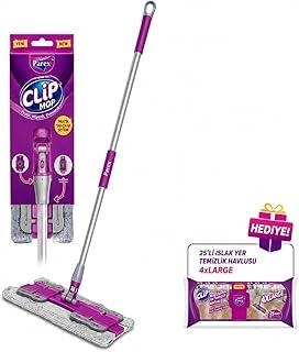 Parex Clip Mop Yer Temizlik Sistemi Kutulu Mop Uyumlu Yer Temizlik Havlusu 4Xl 25’Li Hediye ürün görseli 1