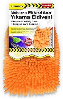Automix Makarna Mikrofiber Yıkama Eldiveni | Araç Temizliği İçin Pratik Eldiven ürün görseli 1