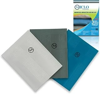 Miclo Cleaning | Mikrofiber Temizlik Bezi 3'Lü Set - Sihirli Bez | Cam Ayna Bezi | Dark Seri ürün görseli 1