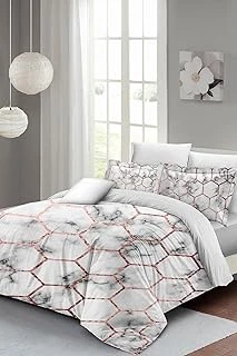 Monohome Çift Kişilik Nevresim Takımı Özel Dokuma Pamuk Saten 3D Digital Marble Geo, Monohome2662Hf ürün görseli 1