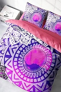 Monohome%100 Pamuk Saten Çift Kişilik Nevresim Takımı Purple Ring, Monohome39059 ürün görseli 1