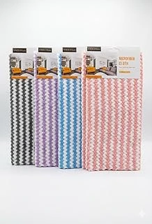 Smartizi 4'Lü Dalgalı Mikrofiber Temizlik Bezi Seti (30X30 Cm) - İz Tüy Bırakmayan Sihirli Cam Parlatma Bezi ürün görseli 1