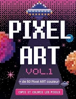 Independently Published Pixel Art: Cahier De Dessin Vierge À Petits Carreaux Avec Modèle, Parfait Pour La Pratique Du Pixel Pour Enfants Et Adultes | A4 Grande Taille ürün görseli 1