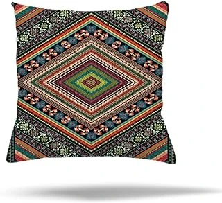 Pelangi Mermer Geometrik Yaprak Desen Gizli Fermuarlı Yastık Kılıfı Kırlent Kılıfı Koltuk Yastık Kılıfı, Yeşil 45 X 45 ürün görseli 1