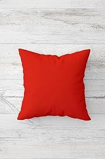 Pelangi Düz Renk Nar Çiçeği Çift Tarafı Baskılı Gizli Fermuarlı Yastık Kılıfı Kırlent Koltuk Yastık Kılıfı, Kırmızı 45 X 45 ürün görseli 1
