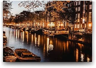 Amsterdam Hollanda Tablosu - 90X60Cm ürün görseli 1
