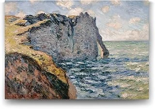 Claude Monet - The Cliff Of Aval Tablosu - 45X30Cm ürün görseli 1