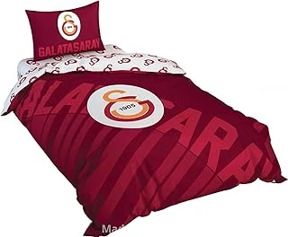 Taç Nevresim Takımı Gs Kırmızı Logo Nevresim Takımı Çok Renkli Tek Kişilik ürün görseli 1