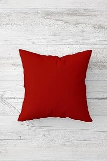 Pelangi Düz Renk Bordo Çift Tarafı Baskılı Gizli Fermuarlı Yastık Kılıfı Kırlent Koltuk Yastık Kılıfı, Kiremit 45 X 45 ürün görseli 1