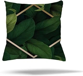 Pelangi Mermer Geometrik Desen Gizli Fermuarlı Yastık Kılıfı Kırlent Kılıfı Koltuk Yastık Kılıfı, Yeşil 45 X 45 ürün görseli 1