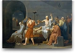Jacques Louis David - Sokrates’In Ölümü Tablosu - 60X40Cm ürün görseli 1
