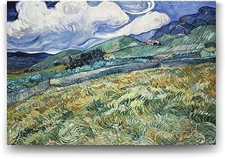 Vincent Van Gogh - Saint Remy Manzara Tablosu - 100X70Cm ürün görseli 1