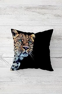Pelangi Leopar Desenli Çift Tarafı Baskılı Gizli Fermuarlı Yastık Kılıfı Kırlent Koltuk Yastık Kılıfı, Siyah-Leopar 45 X 45 ürün görseli 1