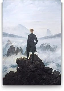 Caspar David Friedrich - Bulutların Üzerinde Yolculuk Tablosu - 40X60Cm ürün görseli 1